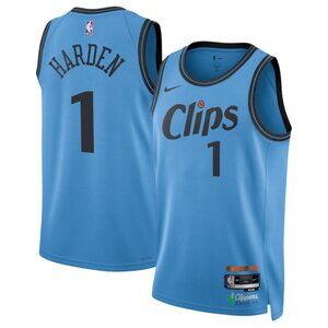 Mens 1 James Harden Light Blue Stitched Jersey